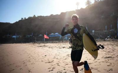 Junior mailan lehena izan da Unax Pascual bodyboardeko Europako zirkuituko lehen hitzorduan