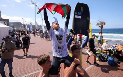 Europako bodyboard zirkuituan lehena da Unax Pascual, junior eta open kategorietan
