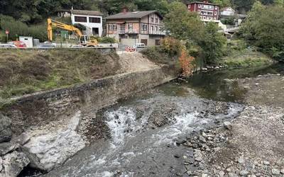 Ibaiko lanak bukatuta Olean