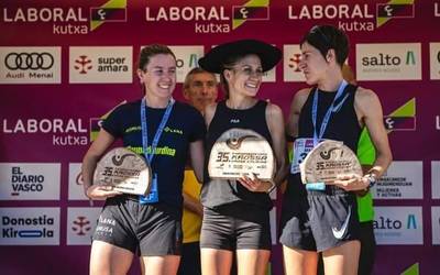 Bigarren postua lortu du Ane Elzaurdia beratarrak Donostiako Hiru Hondartzetako Krosean