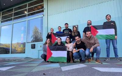 Aiaraldea Kooperatiba Elkarteak bat egin du Palestinaren aldeko lanuzte orokorrarekin