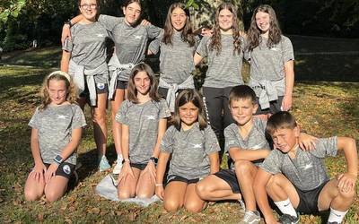 Elgetako igerilari gazteak, gogotsu