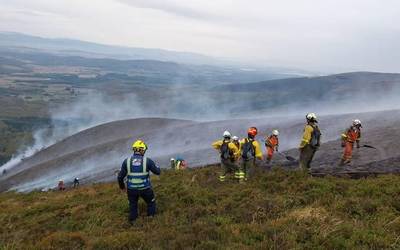 Arriola eta Narbaxa arteko sute erraldoia amatatu dute