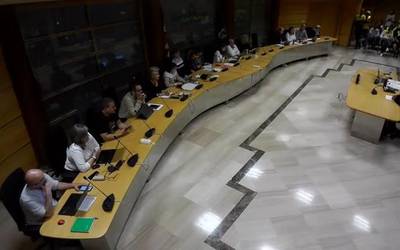 Maderas de Llodioko grebalarien aldeko adierazpen instituzionala onartu du Laudioko Udalak