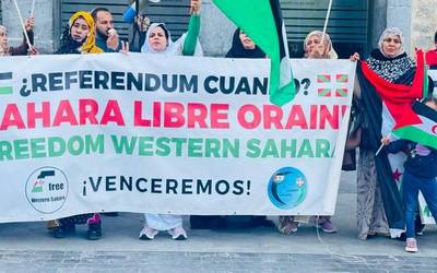 Sahararrak Amurrion mobilizatu dira Donald Trumpen proposamenaren aurka, euren lurraldea Maroko bilakatu nahi du eta