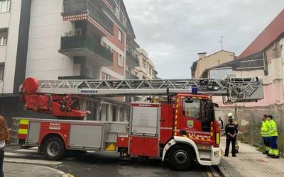 Sua piztu da Eusko Gudari kaleko etxebizitza batean