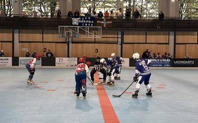 Partidu bat irabazita hasi du Espainiako liga Burdiñolako alebinen taldeak