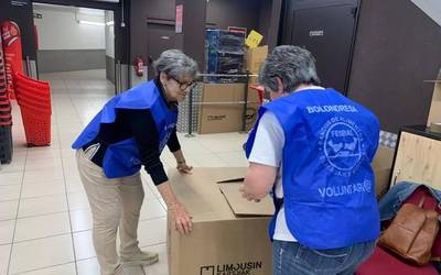 Oriotarrek emandako erantzunarekin gustura dira elikagaien bankuko boluntarioak