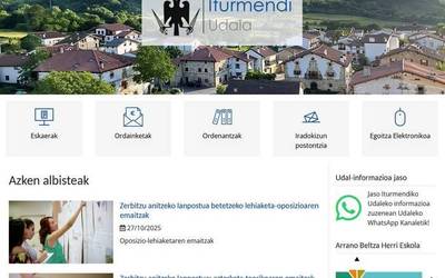Iturmendiko Udalak webgunea berritu du