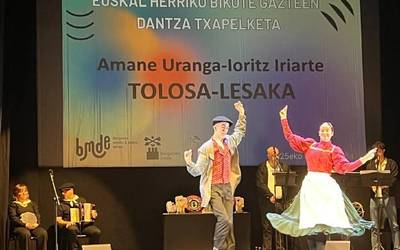 Ioritz Iriarte lesakarra bigarren izan da Euskal Herriko bikote gazteen dantza txapelketan