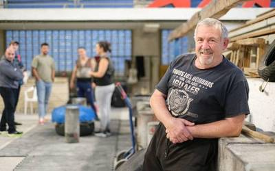 Felix Campos, Ogikiñe Harri Eskola: "Hemen % 70a teknika da; gainerakoa, indarra"