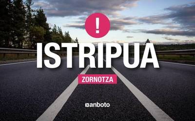 Furgoneta batek istripua izan du Bernan, eta auto-ilarak sortu dira Bilborako norabidean