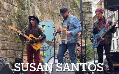 Susan Santosek dantzan jarri zuen Santa Ana kalea