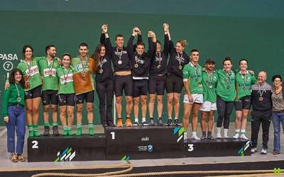 Beti Gazte txapeldunorde Euskal Herriko 4x4 sokatira txapelketa mistoan