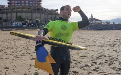 Alex Odriozola nagusitu da Ereagan, Euskal Herriko bodyboard zirkuituko proban