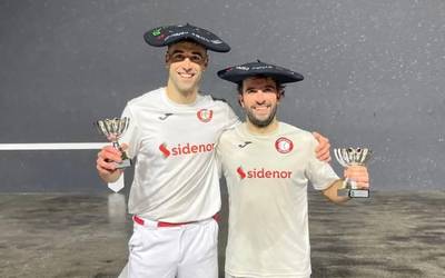 Jokin Aizpuru eta Iker Epelde txapeldun, Gipuzkoako Gomazko Paleta Txapelketan