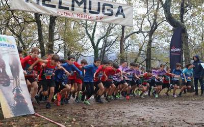 Eskolarteko San Martin krosa ospatu dute bigarrenez, Oñatin