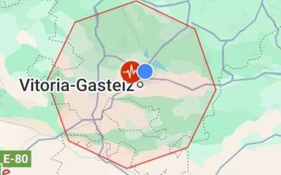 Lau graduko lurrikara batek astindu du Araba