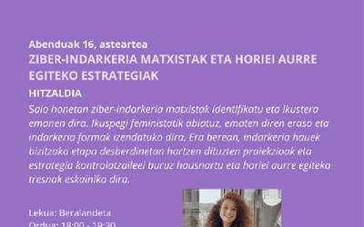 Ziber-indarkeria matxistak eta horiei aurre egiteko estrategiak