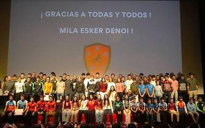 Sakandarrak sarituta Nafarroako Txirrindularitza Galan