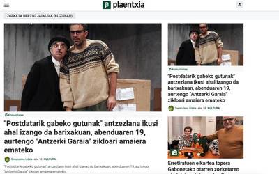 Arazo teknikoak Plaentxia.eus atarian