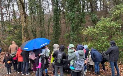 Olentzero eta Mari Domingi Larrazabal auzoko basoetan ikusiak izan dira