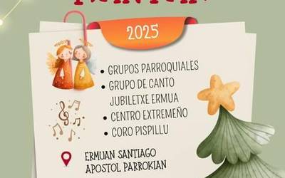 'Gabon kantak' jaialdia egingo da gaur elizan