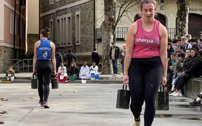 Herri-kirolariak nor baino nor, Zaldibarko frontoian