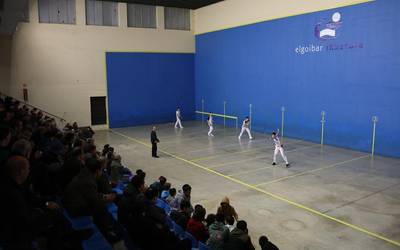 San Anton pilota Txapelketako lehen finalerdia jokatuko dute gaur