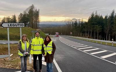 Legutioko saihesbide berriaren obrak amaitu dituzte