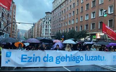Milaka herritarrek presoei "espetxe-legedi arrunta" aplikatzeko eskatu dute Bilbon