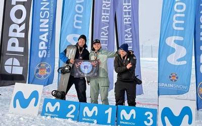 Xabi Osa, hirugarren, Espainiako Snowboard Kopako lehen proban