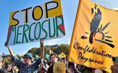 Baserritar Bilgunea sindikatuak salatu du Mercosur akordioak ustiategi txikiak "behin betiko" desagerraraziko dituela