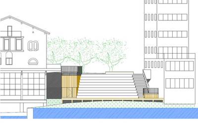 Martxan dira Kalebarren 24ko eraikinaren eraisketa eta harmailaren eraikitze lanak