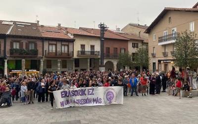 Indarkeria matxista atzean utzi duen emakume bati babesa agertu dio Aguraingo Udalak