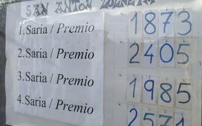 Elizondoko San Anton zozketaren sarietako bat oraindik banatu gabe dagoela jakinarazi dute