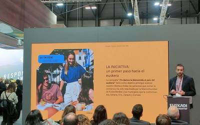 Ongi Etorri Euskararen Herrira egitasmoa eta Geoparkearen Tour Birtuala aurkeztu dituzte Fiturren