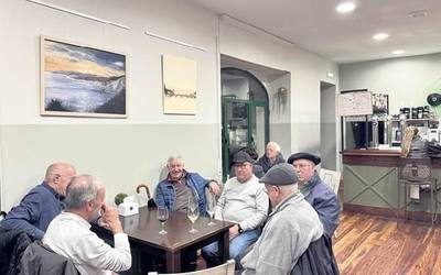 Haitz-Haundi Elkarte Artistikoko ikasleen margolanak, Arbil tabernan ikusgai