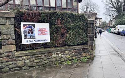 Sentsibilizazio kanpaina jarri du martxan Oñati Palestinarekin taldeak