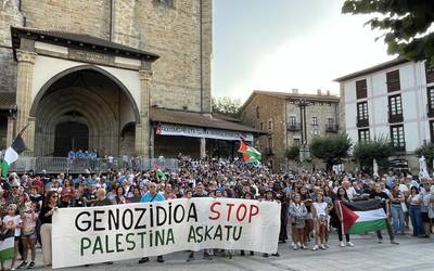 "Palestinaren aurkako genozidioak" jarraitzen duela salatzeko manifestazioa egingo dute Elorrion