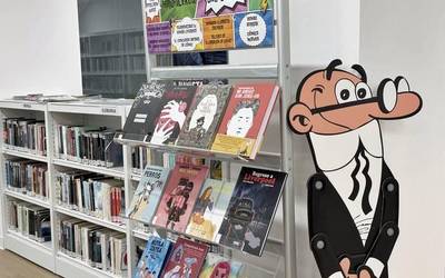 Komikien eta nobela grafikoen hiruhilekoa ospatzen ari dira Udal Liburutegian