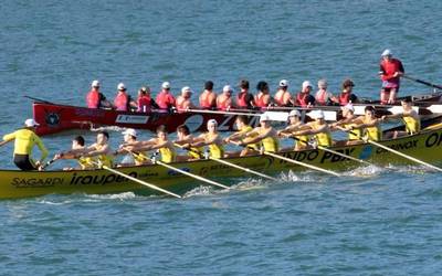 Orioko infantilak izan dira azkarrenak bateletan, eta beteranoak traineru jaitsieran