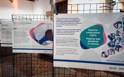 'Zientzia-emakumeak argira' erakusketa ikusgai egonen da gaurtik martxoaren 13ra Donezteben