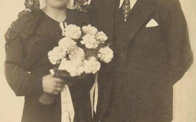 Eusebio Arregi eta Antonia Solozabalen ezkontza