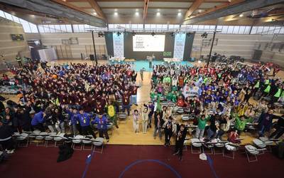 Trebetasuna, elkarlana eta ilusioa barra-barra First Lego League txapelketako Arrasateko finalean