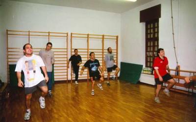 Gizonen aerobik taldea