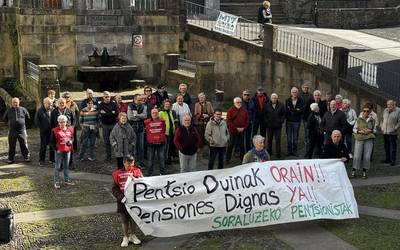 Pentsiodunek ere eramango dituzte aldarrikapenak M8ko manifestaziora