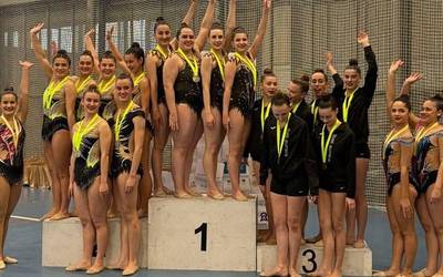 Abetxukoko txapelketan eta Eibarko topaketan izan dira Zubiberriko gimnastak