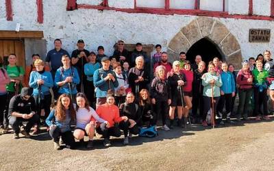 Berako Agerra Mendi Taldeak irteera jendetsua egin du Goizuetara