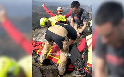 Mendizale bat hil da Anbotoko mendilerroan